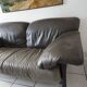 Leather sofa Pierluigi Cerri model Pausa, Poltronafrau