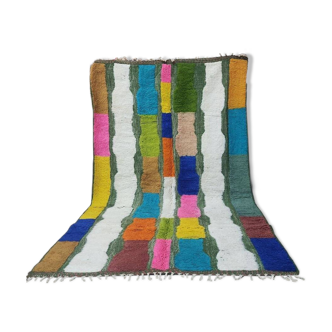 Large multicoloured Beni Ouarain rug 300x200 cm – Handmade wool