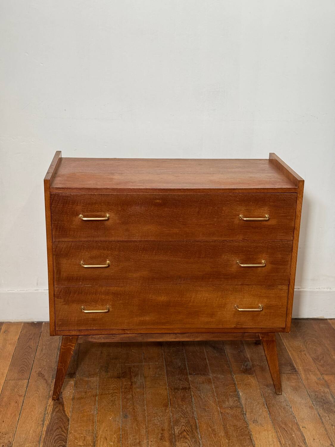 Vintage chest of drawers with compass feet