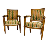 Paire de fauteuils Louis XVI
