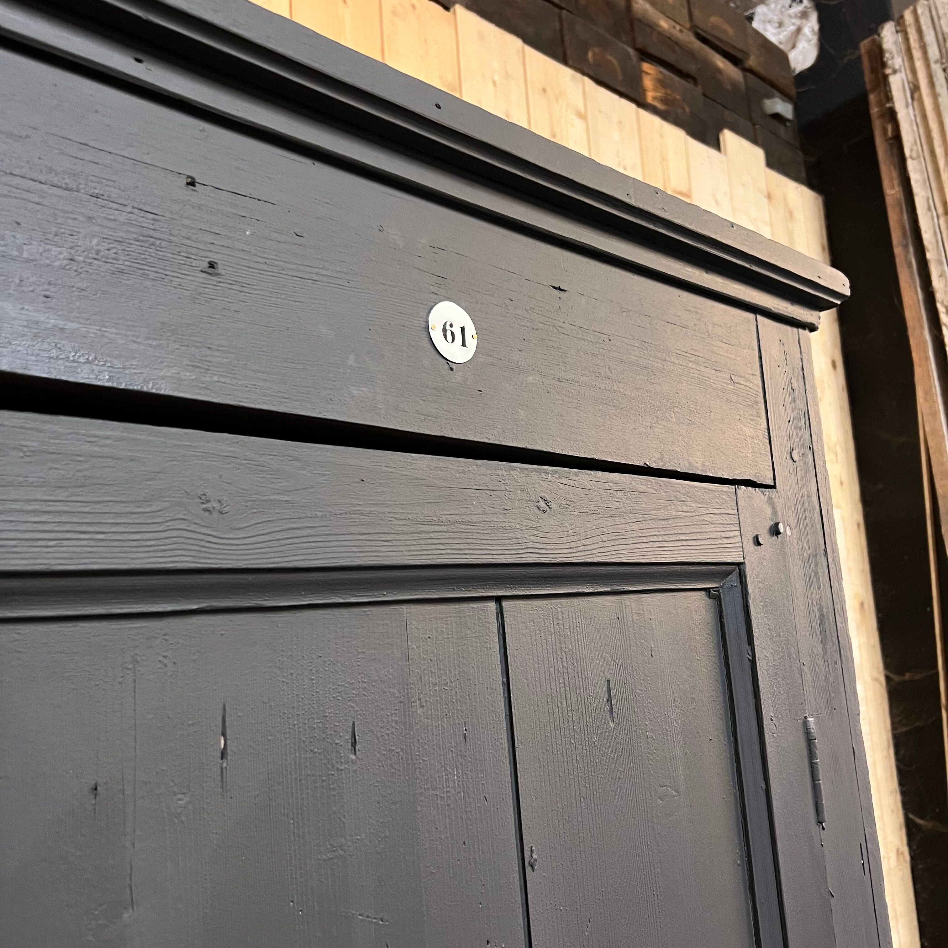 Parisian black workshop cabinet