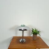 Lampe chromée avec détails en verre, lampe tafel