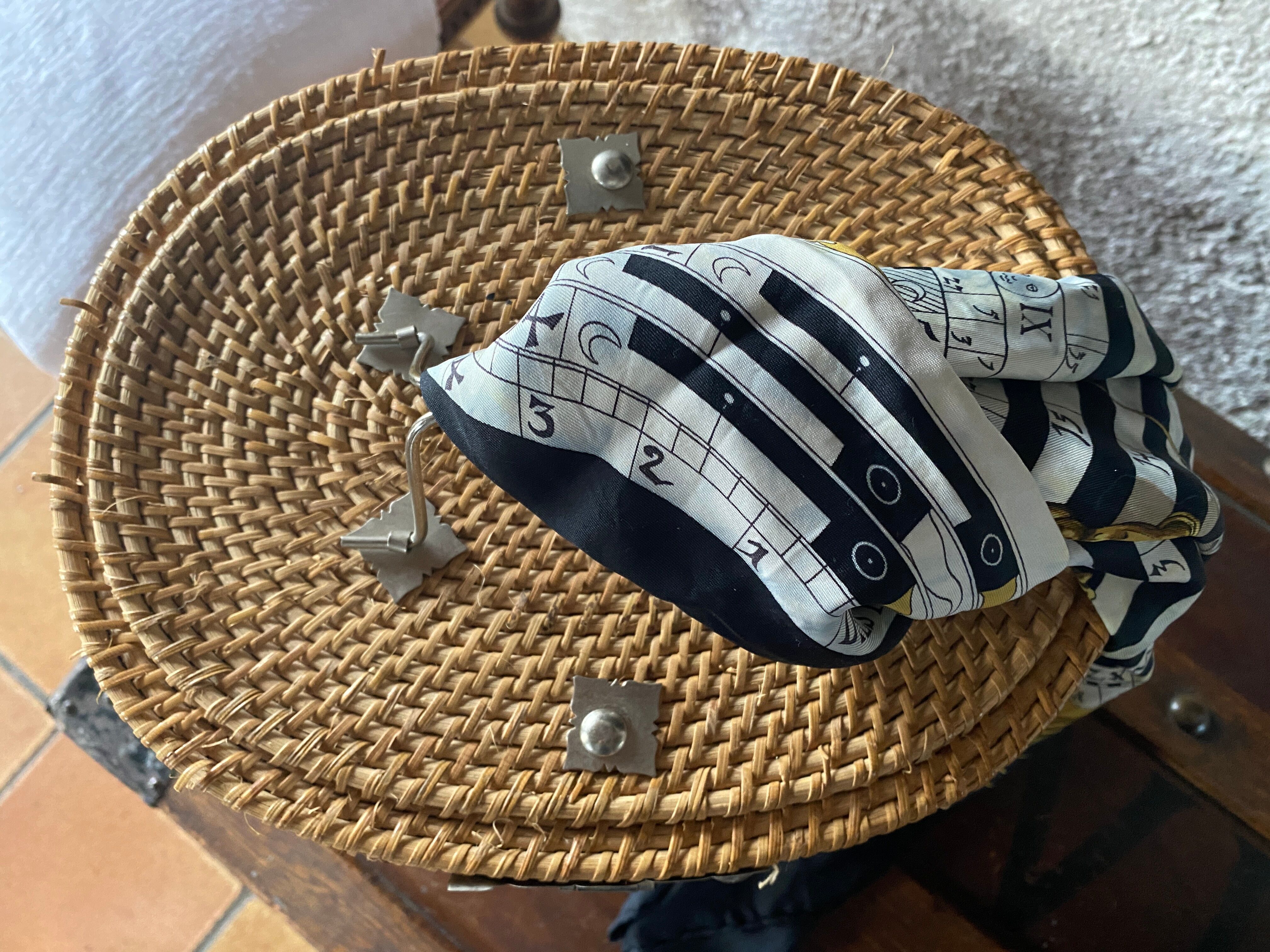 Vintage oriental tea basket