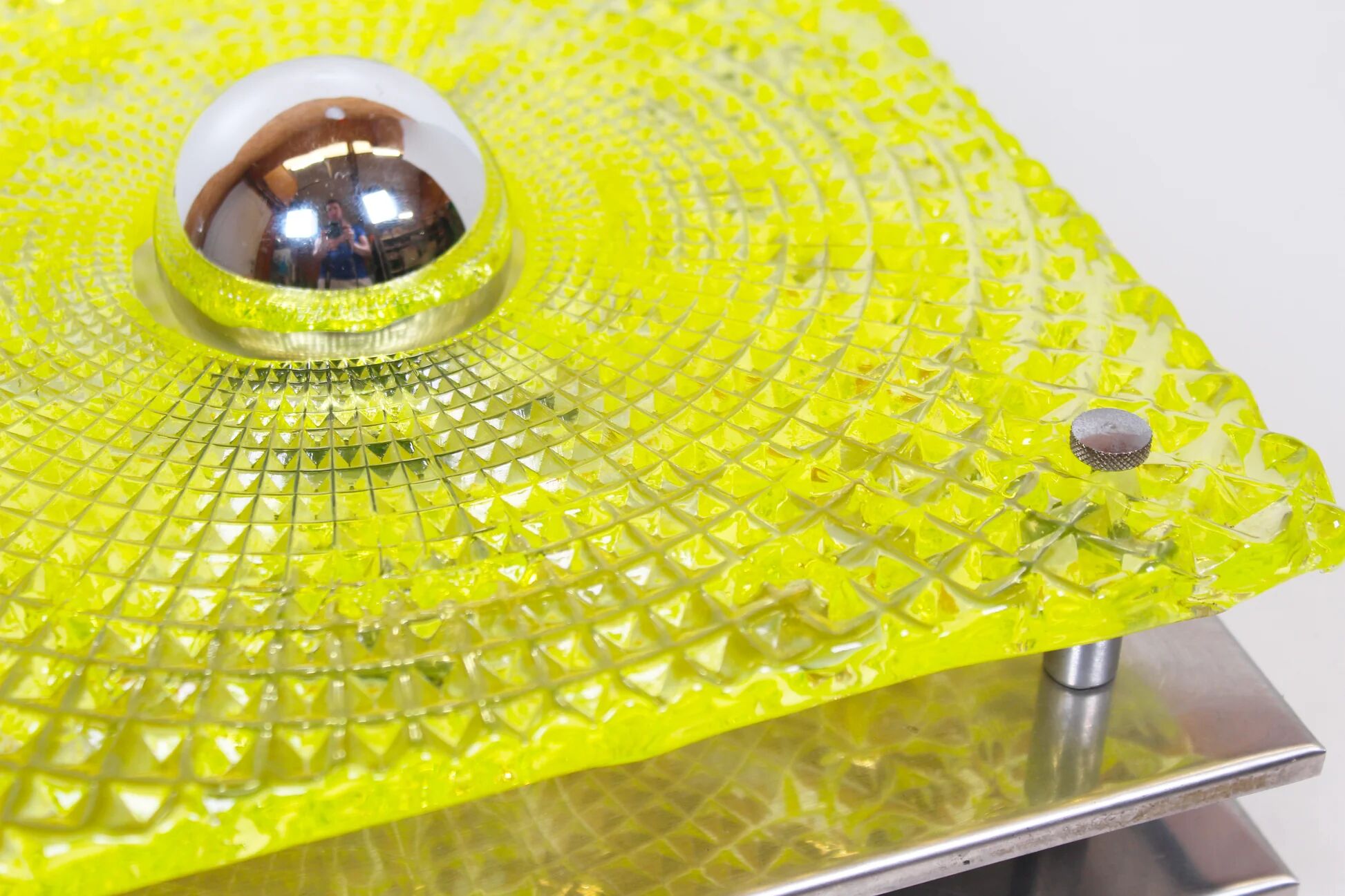Unique 1970s Italian Murano glass wall lamp