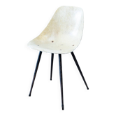 Chaise en fibre de verre rare des années 1950 par René-Jean Caillette