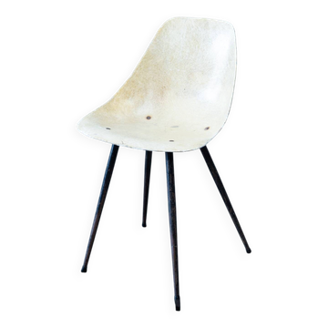 Rare 1950's Fiberglass Chair by René-Jean Caillette