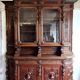 Very important Renaissance style chateau library buffet in oak