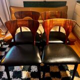 Set of 4 Scandinavian teak chairs