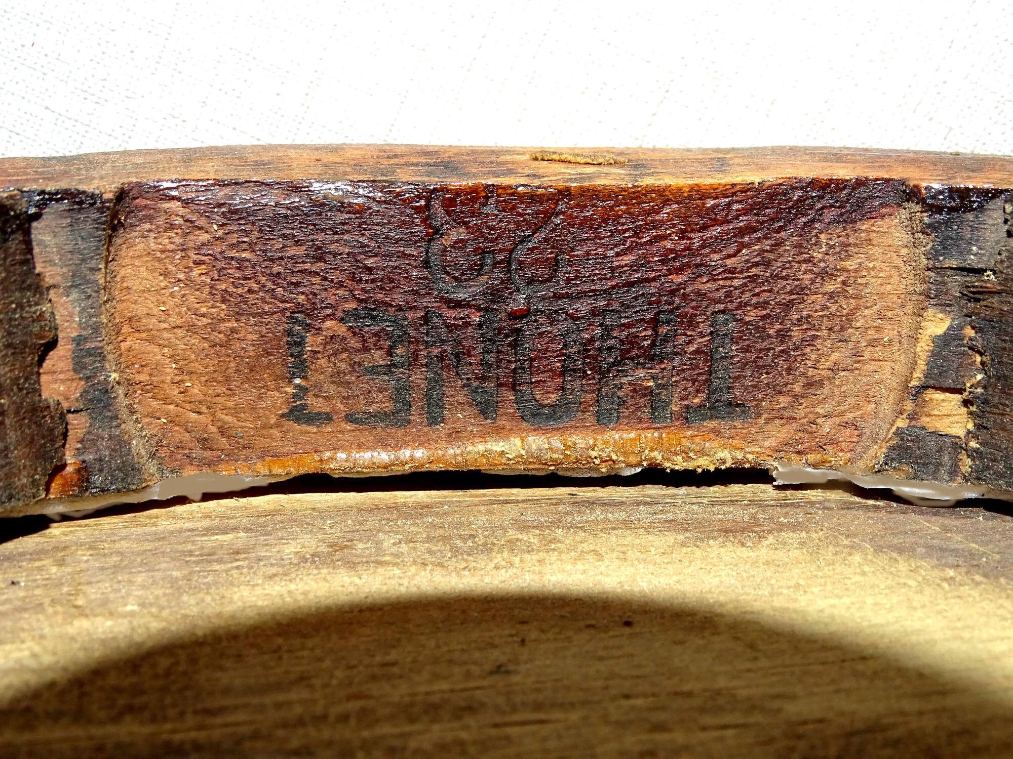 Thonet stool No.1 wooden seat Art Nouveau 1910