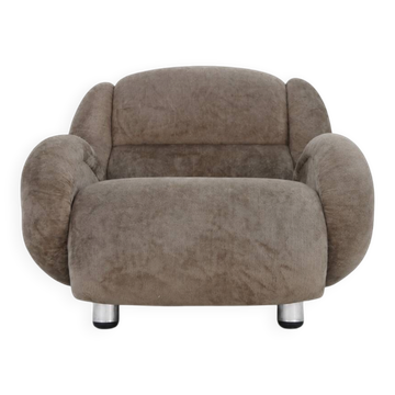 Fauteuil sculptural vintage, Italie années 1970