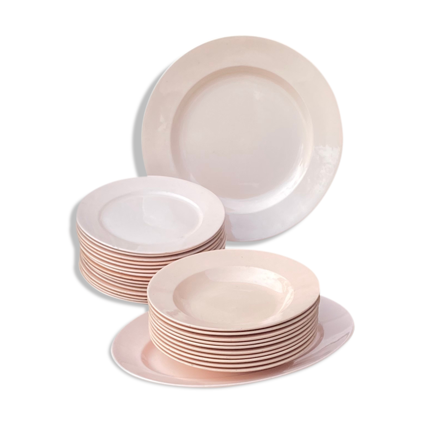 Service de table Digoin Sarreguemines Rose