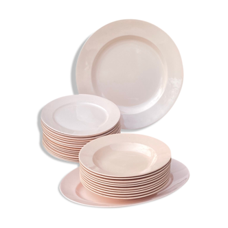 Service de table Digoin Sarreguemines Rose