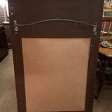 Louis XVI style trumeau mirror in patinated wood