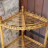 Rattan Corner Shelf by Franco Albini, 1960s