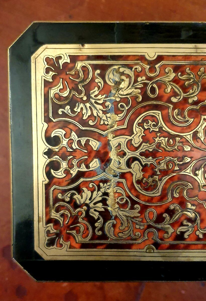 Jewelry box - stamped Alphonse Giroux Paris - marquetry Boulle - 19th century