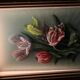 Fixed painting under glass signed H.Garnier