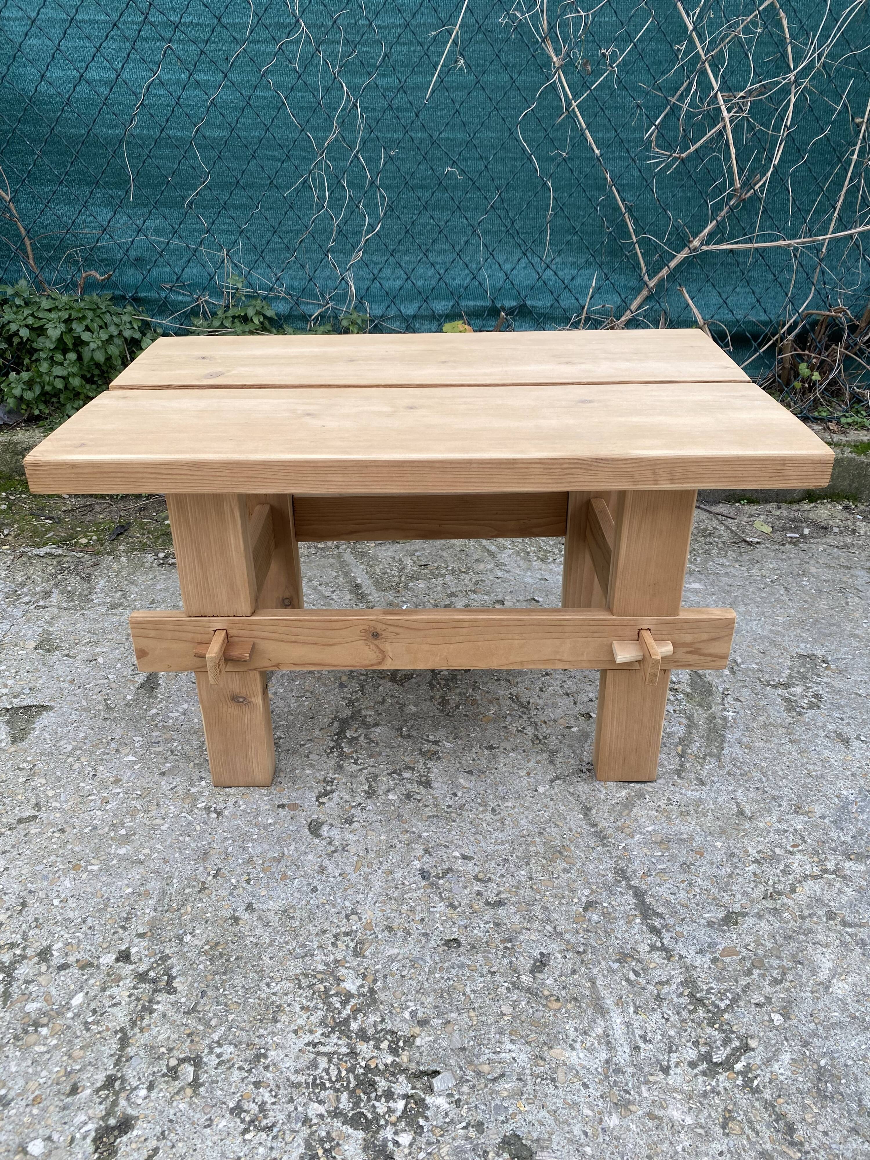 Vintage pine coffee table