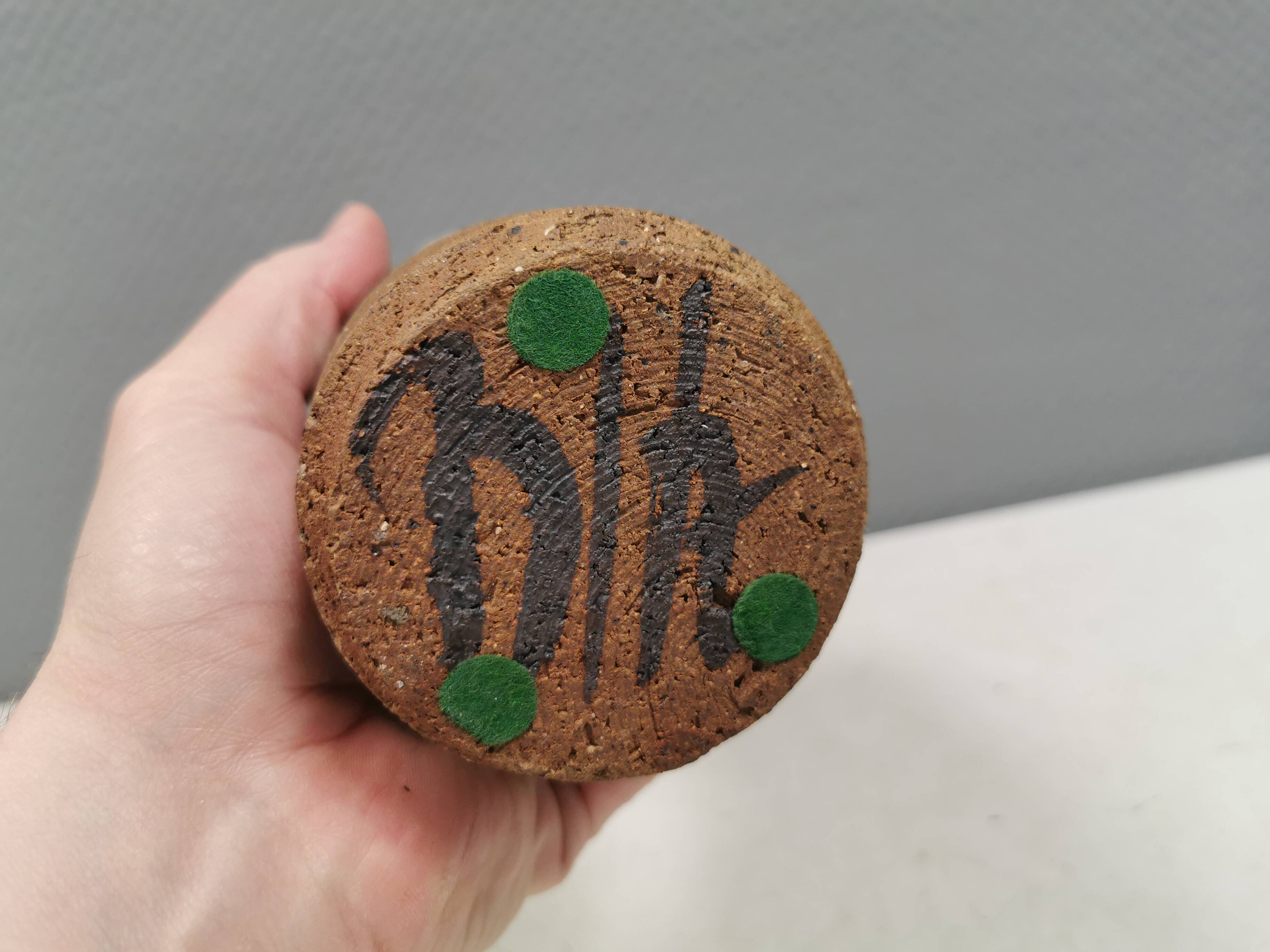 Ceramic bottle/vase, Danish from 1970-80.