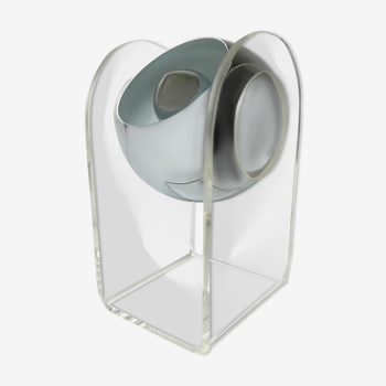 Space age sphere plexiglass table lamp, 1960/70