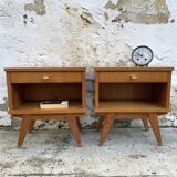Pair of vintage bedsides