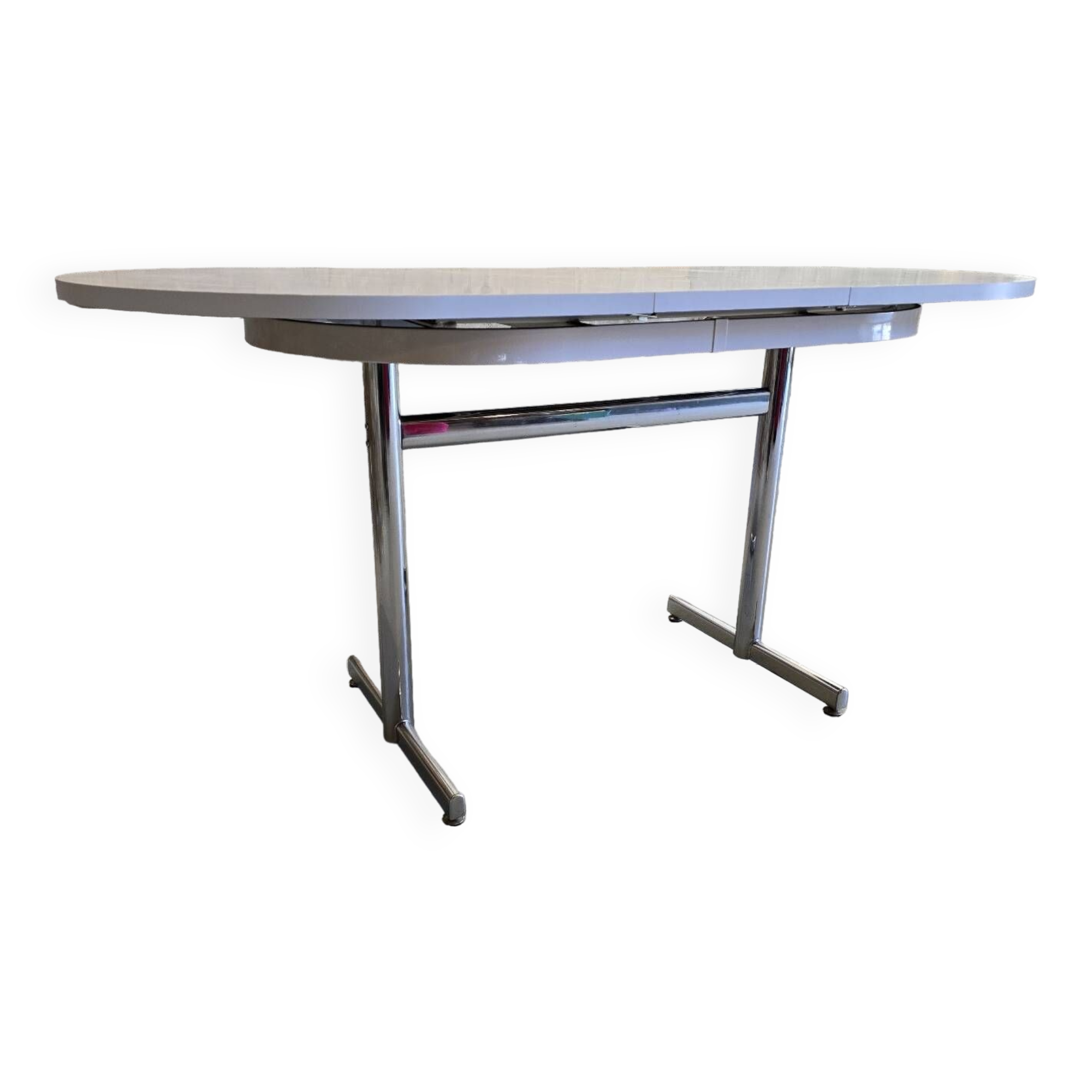 Oval table with central extension LAFA 1970s