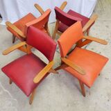 Series of 4 seats 60s