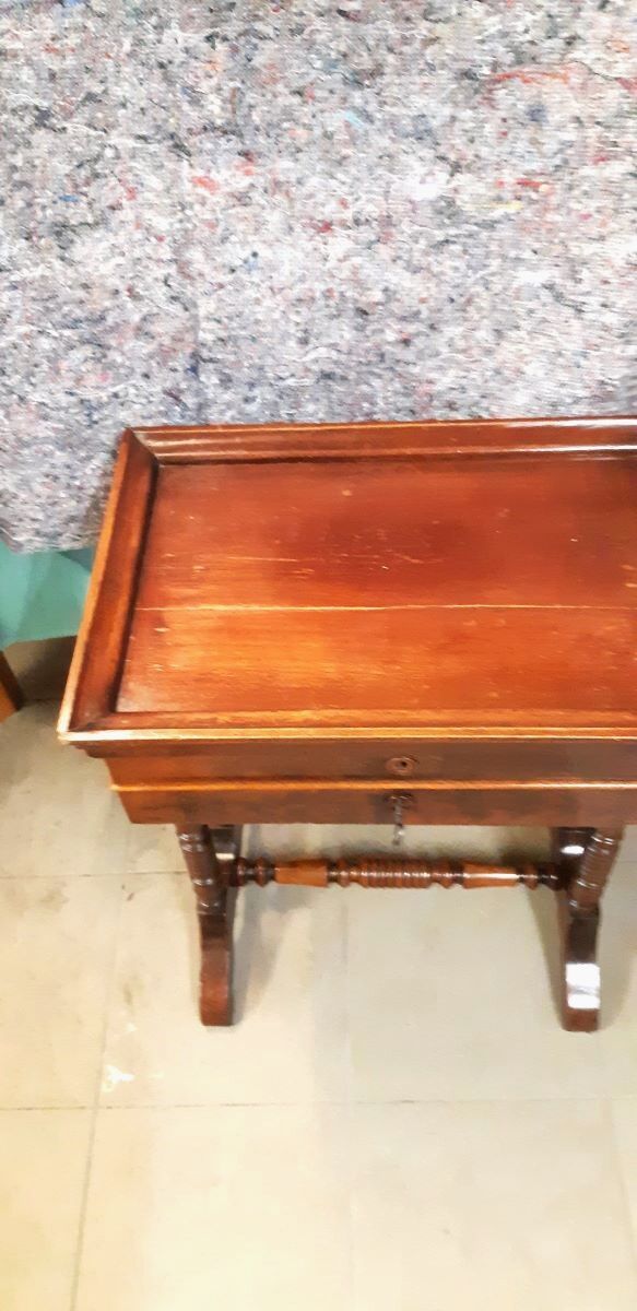 Side table / work table XIXth original patina