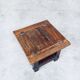Wabi Sabi Style Oak Side Table, France, 1930s