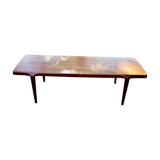Vintage revtangular coffee table in solid teak by john boné denmark 1960s