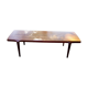 Vintage revtangular coffee table in solid teak by john boné denmark 1960s