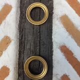 Pair of small round gilded frames