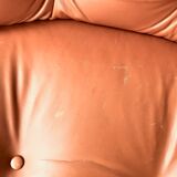Fauteuil cuir camel de Charles Pollock