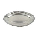Flat oval silver metal Boulenger