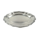 Flat oval silver metal Boulenger