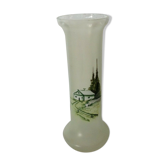 Vase en verre émaille