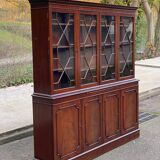 English display cabinet with 4 doors in mahogany, 1960.