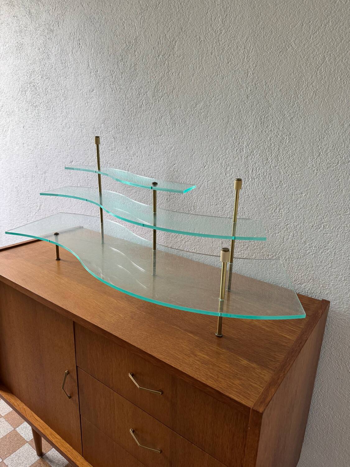 Plexiglas shelf, 1970s