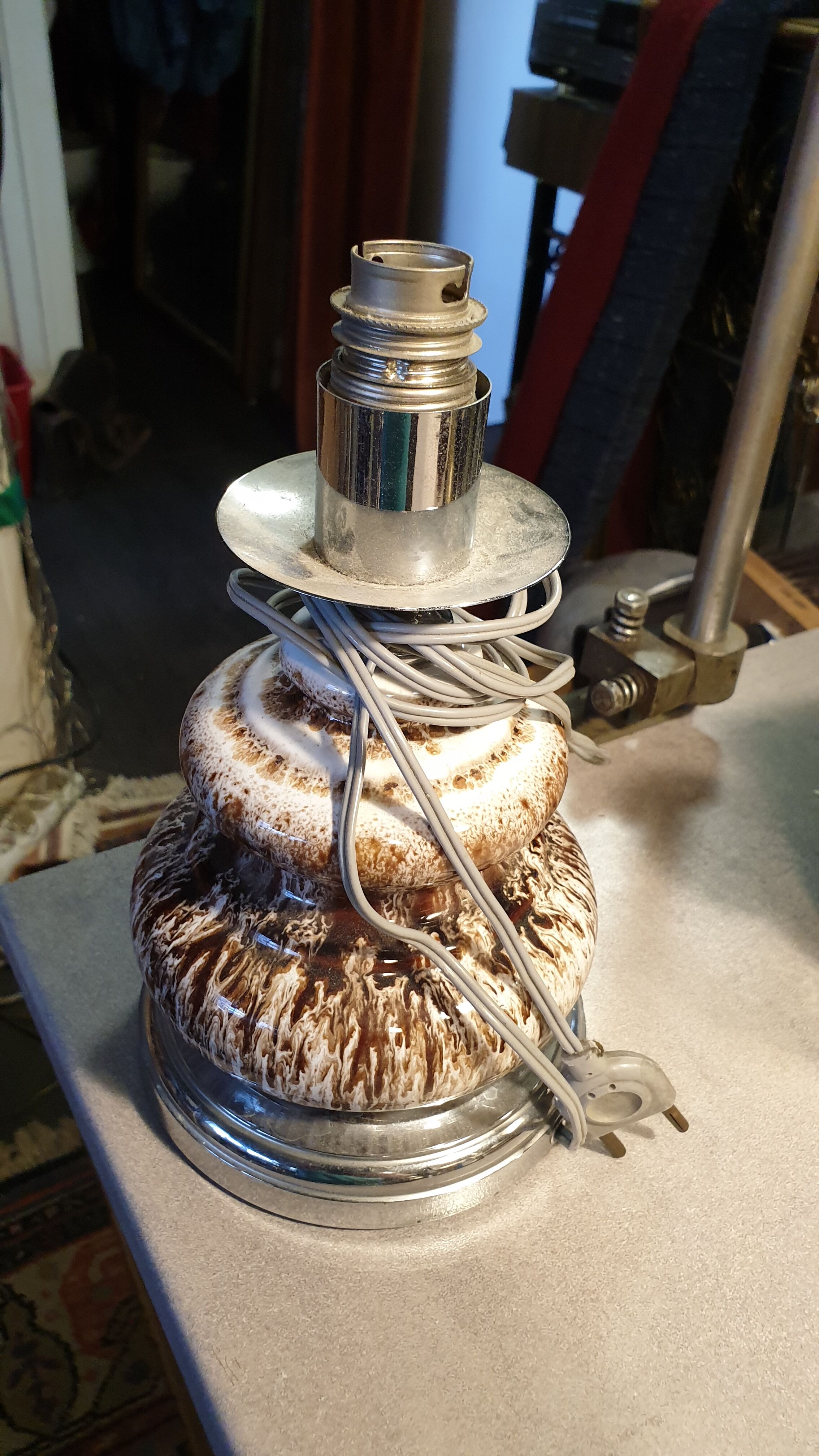 Seventies ceramic lamp