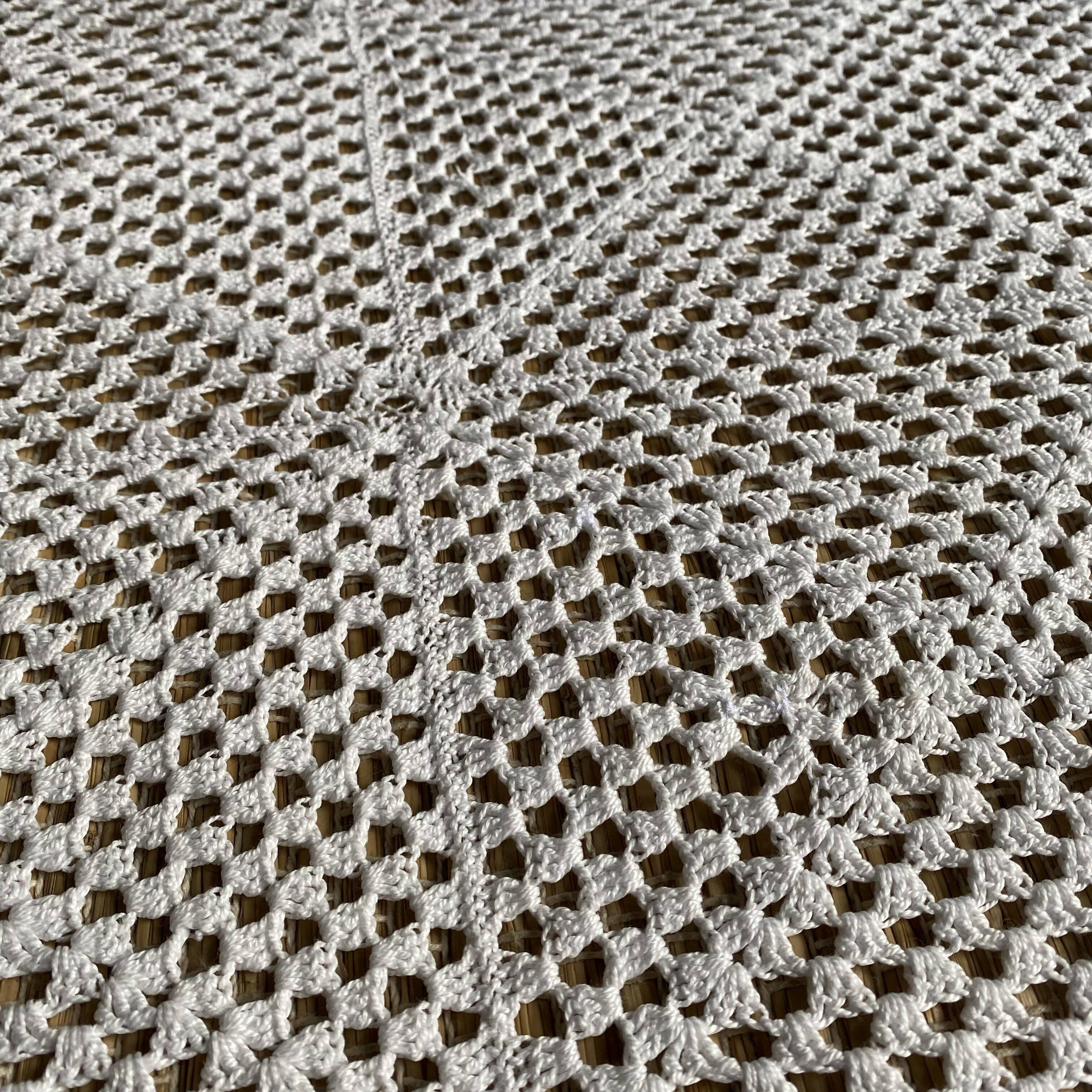 Vintage crochet bed top