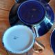 Six cobalt blue coffee cups, Sèvres