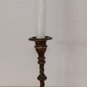 Old brass candle holder
