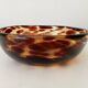 Vintage 70s bowl in speckled amber glass Murano glass