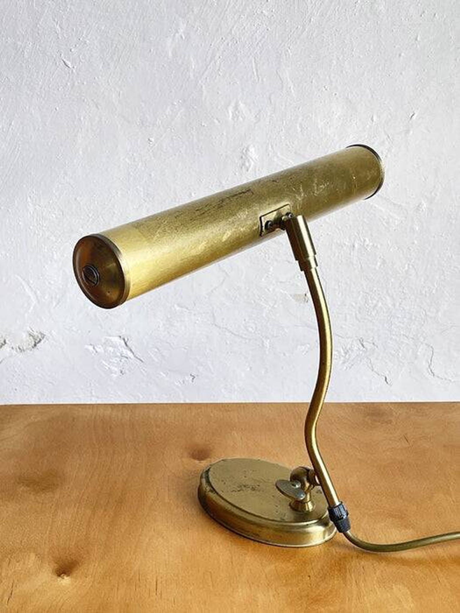 Pfäffle brass table lamp, mid-century modern design, Germany, 1960s
