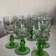 Set of 12 massive stemmed tumbler glasses 1960