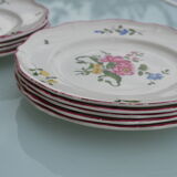 12 old St Amand flat plates 1713