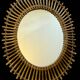 Vintage rattan mirror from the 1950s France