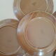Set of 8 vintage brenne stoneware flat plates
