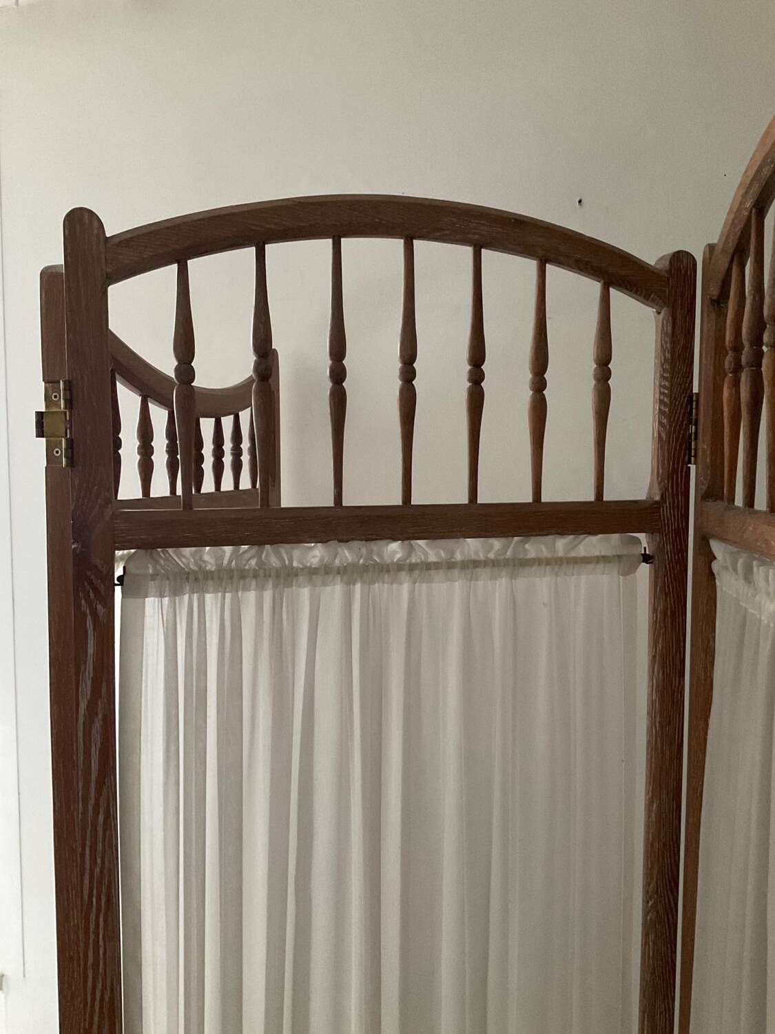 Vintage weathered wooden screen