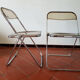Trio of chairs folded Castelli design Giancarlo company