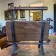 Vintage brutalist magazine rack.
